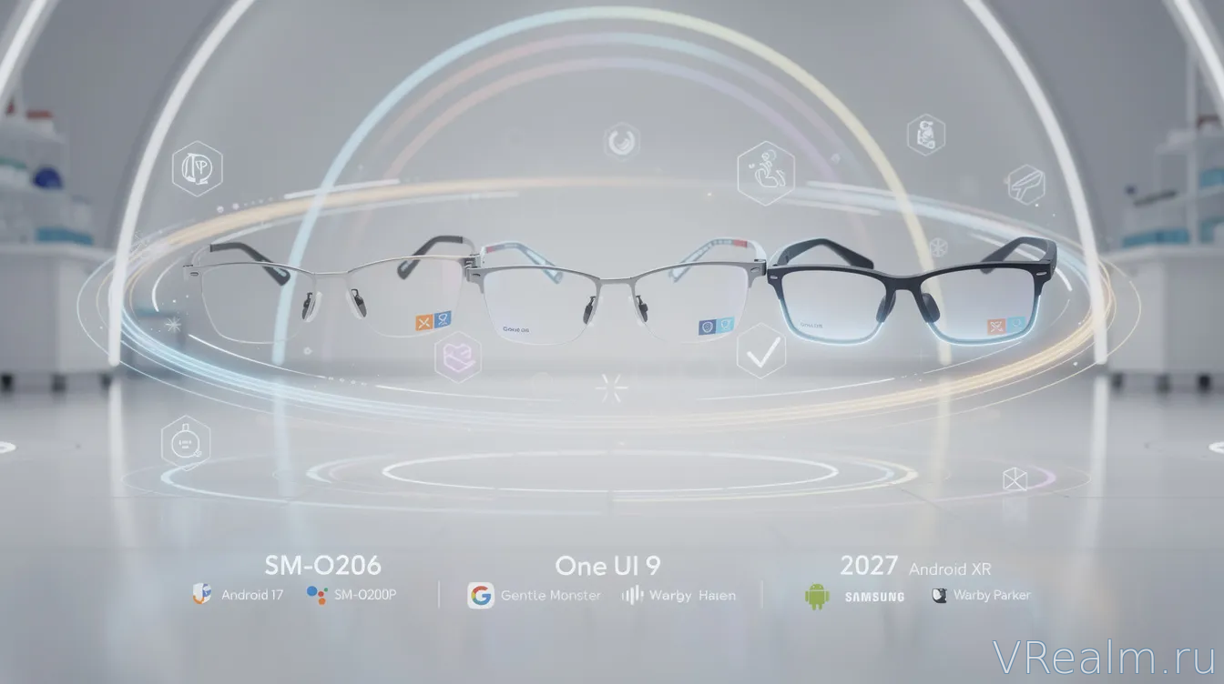 Samsung готовит новые умные очки с дисплеем — утечка One UI 9