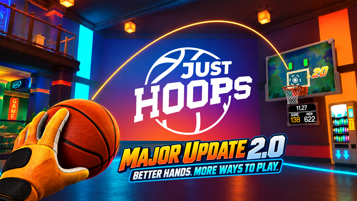 Just Hoops 2.0 расширяет поддержку отслеживания рук и делает баскетбол доступнее