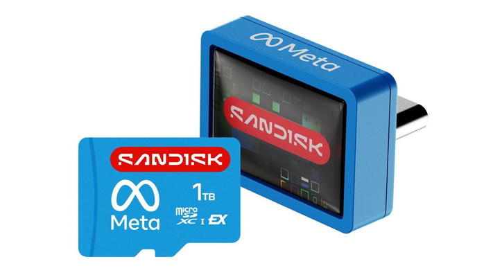 SanDisk станет эксклюзивным поставщиком съёмных накопителей для Meta VR Glasses