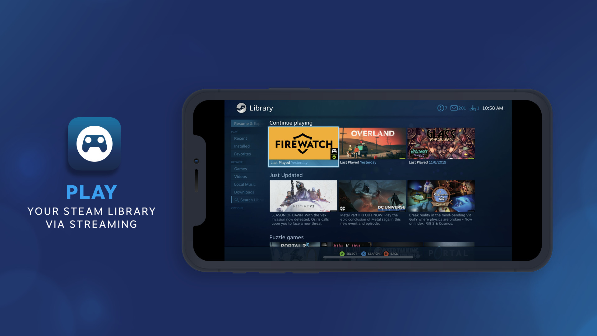 Бета SteamOS 0.5.6 добавляет Android APK в библиотеку Steam Frame